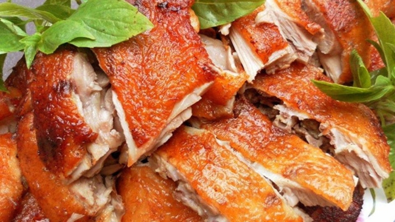 Thành phẩm vịt nướng mật ong