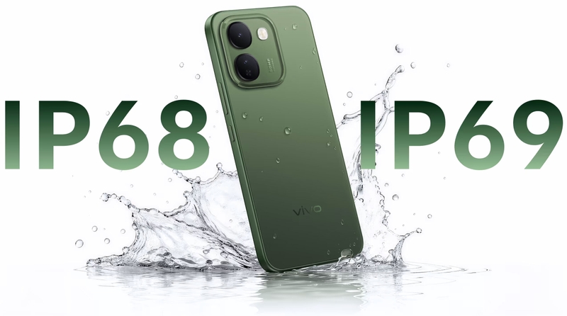 Chuẩn IP68 và IP69 giúp vivo V80 Lite 5G tăng khả năng chống nước trong nhiều điều kiện sử dụng.