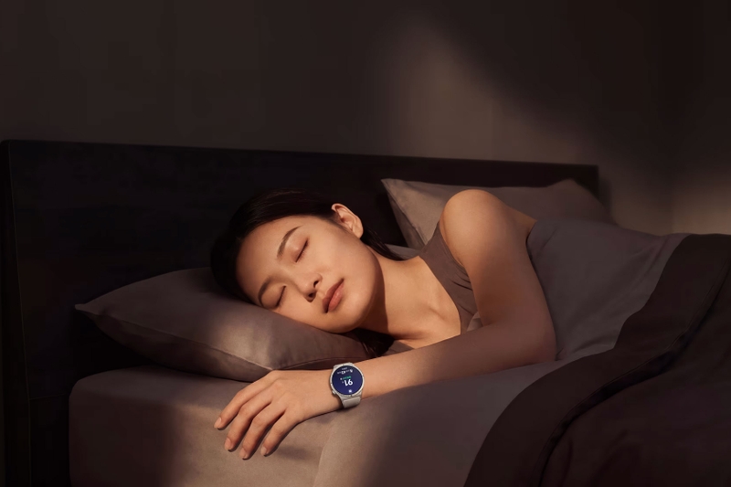 vivo Watch 6 hỗ trợ theo dõi giấc ngủ, nhịp tim và SpO2.