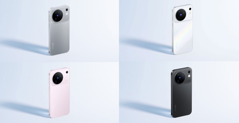 vivo X500 có bốn tùy chọn màu, từ tông sáng nổi bật đến gam tối tối giản.