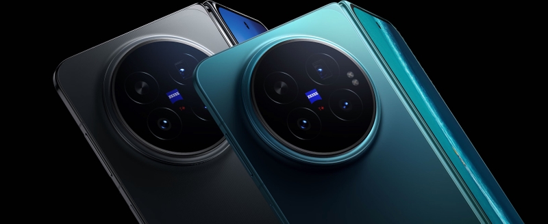 vivo X Fold 6 nổi bật với hai màu Prism Black và Horizon Blue.