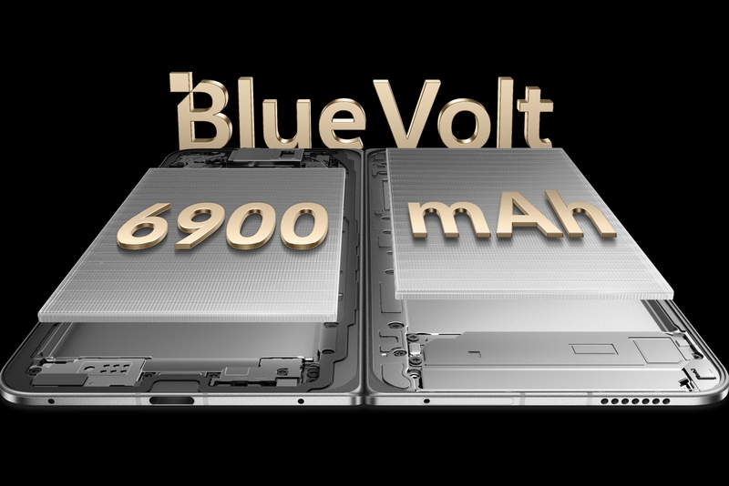 Pin BlueVolt 6.900 mAh giúp vivo X Fold 6 duy trì dung lượng lớn trong thiết kế màn hình gập mỏng.