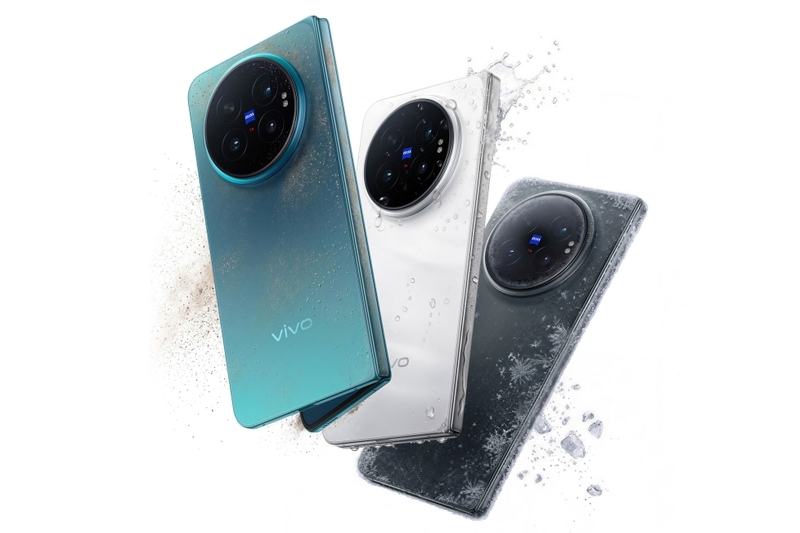 vivo X Fold 6 đạt chuẩn IP58 + IP59, tăng khả năng bảo vệ trước bụi và nước trong quá trình sử dụng.