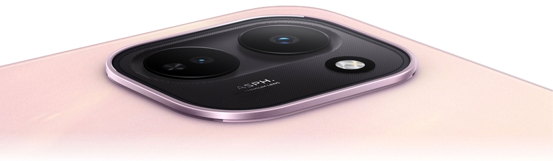 Cụm camera sau của vivo Y600k Turbo được thiết kế gọn, với camera chính 50 MP hỗ trợ quay video 4K.
