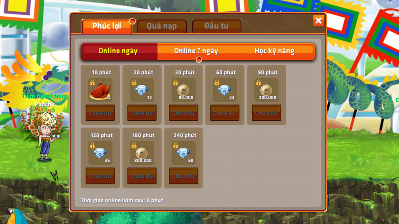 Mục Phúc Lợi của game
