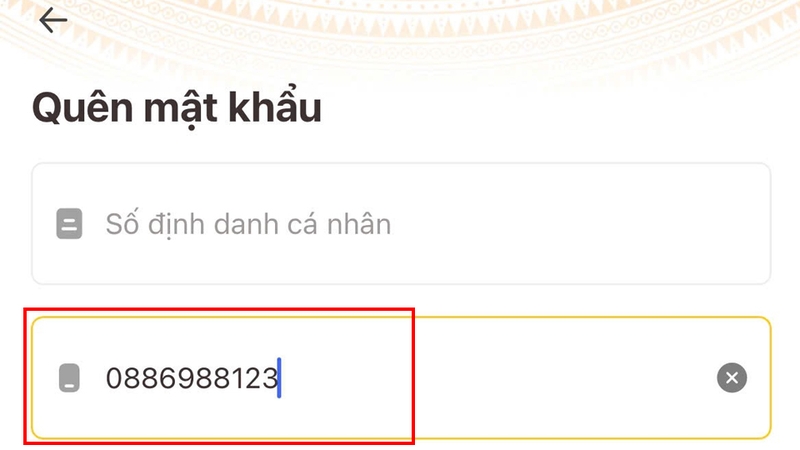 Nhập sai số điện thoại có thể dẫn đến việc không nhận được OTP