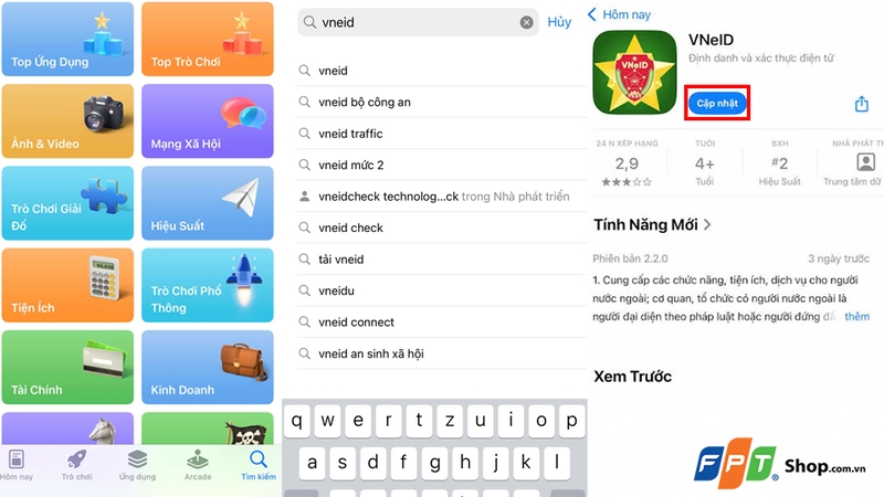 Nhấn nút “Cập nhật”