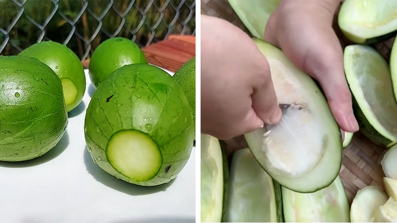 Phơi nắng và bỏ phần ruột nếu thích