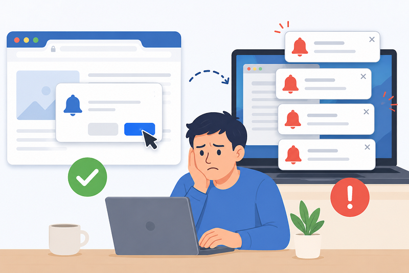 Thông báo trình duyệt web là gì? Vì sao bạn liên tục nhận thông báo quảng cáo?