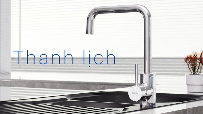 Vòi rửa bát nóng lạnh Caesar K685C