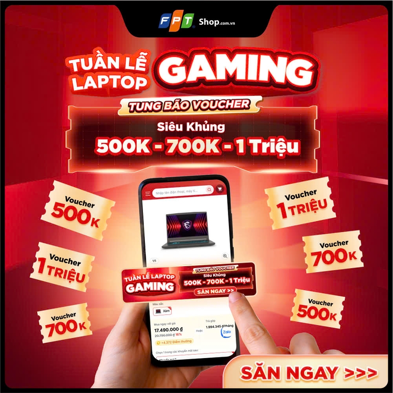 Vòng Quay May Mắn: Tuần Lễ Laptop Gaming Tung Bão Voucher 500K - 700K - 1 Triệu (hình 1)
