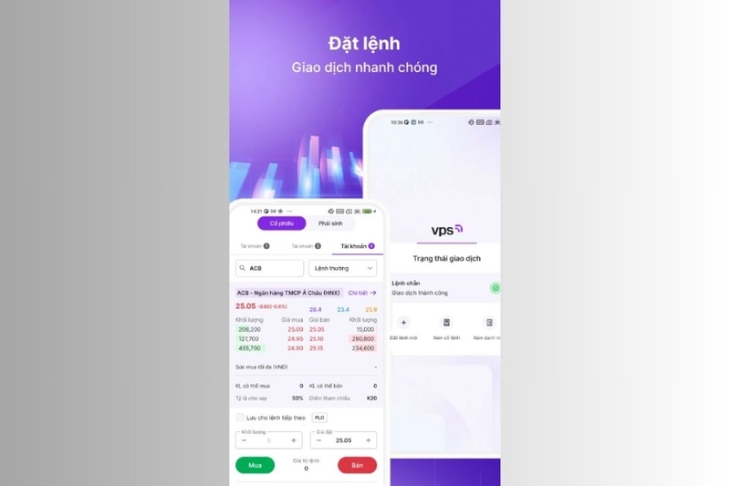 Đặt lệnh (Giao dịch chứng khoán) dễ dàng