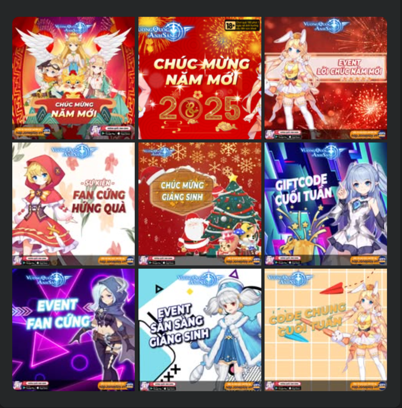 Nạp game VQAS - Sự kiện