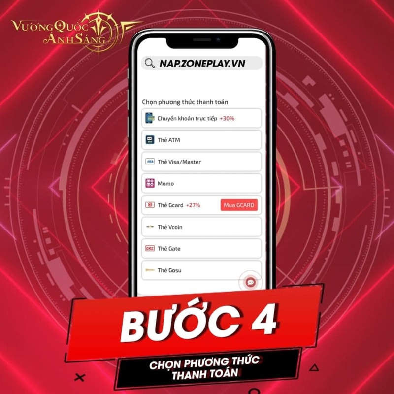 Nạp game VQAS - BƯỚC 4