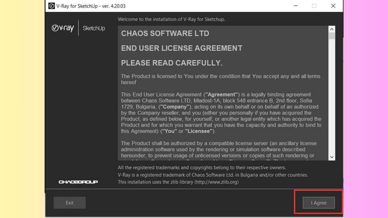 Mở file cài đặt Vray vừa tải xuống