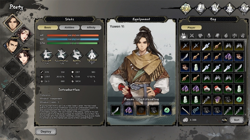 Người chơi nhập vai vào nhân vật Yuwen Yi