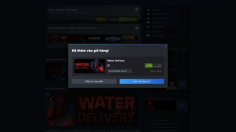 Water Delivery mang đến một trải nghiệm kinh dị đầy mới lạ