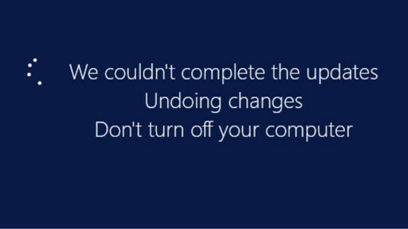 We couldn't complete the updates undoing changes 1