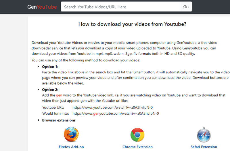 Web tải video YouTube miễn phí 4
