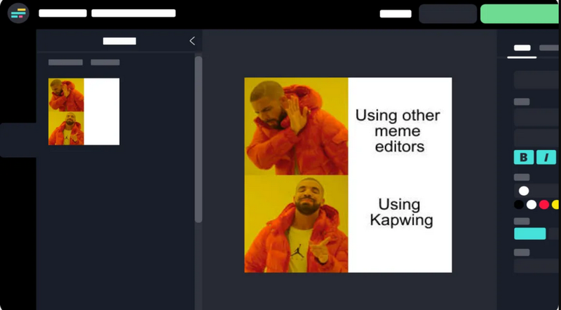 Nhiều tính năng tạo meme vô cùng độc đáo