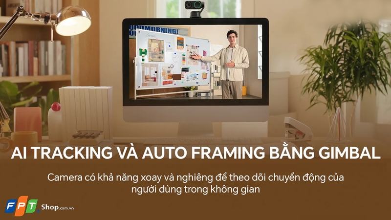 Camera có khả năng xoay theo người dùng một cách chủ động