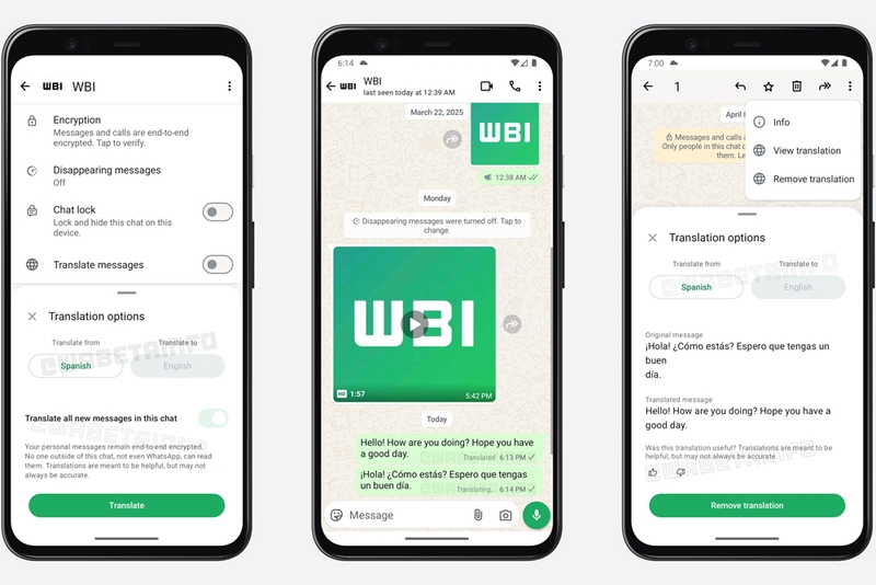 WhatsApp ra mắt tính năng Dịch tin nhắn cho Android và iPhone