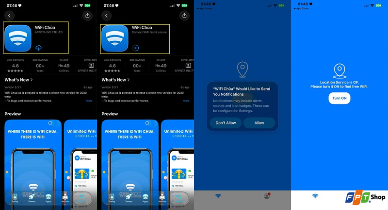 Cách tải và cài đặt ứng dụng mật khẩu WiFi Chùa