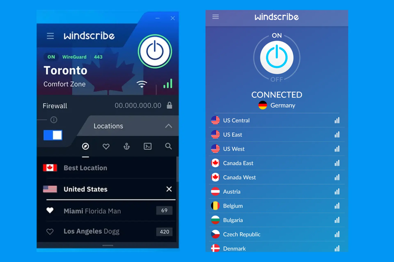 ung dung windscribe vpn