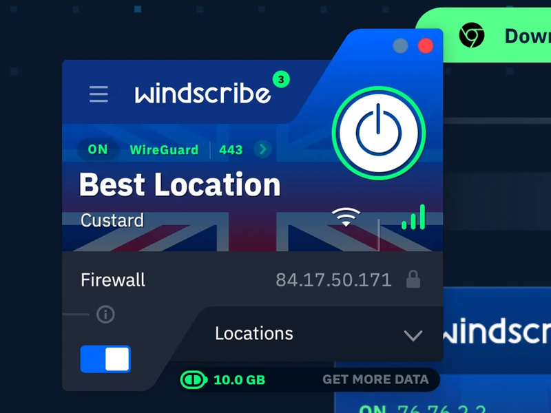 diem noi bat cua windscribe vpn