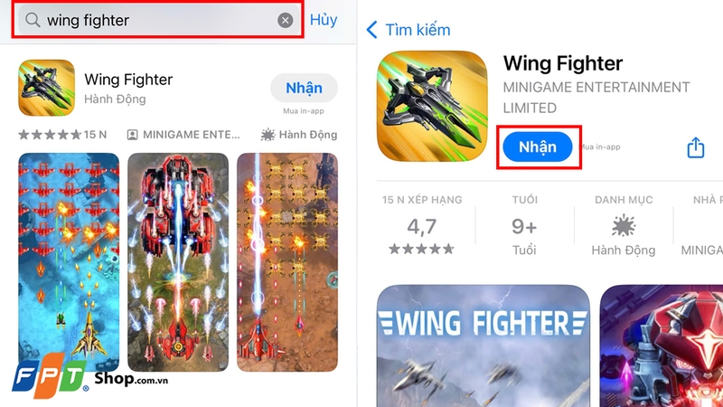 Tìm kiếm và tải xuống game