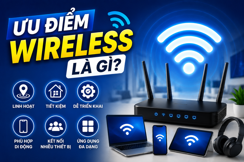 Ưu điểm của wireless