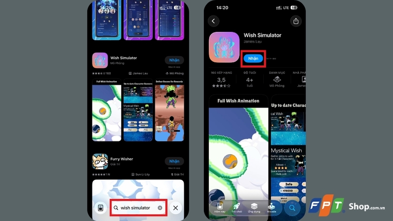 Cách tải Wish Simulator trên iOS