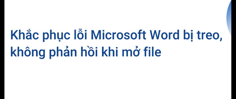 Những lưu ý bạn nên thực hiện trước khi sửa lỗi trên Word