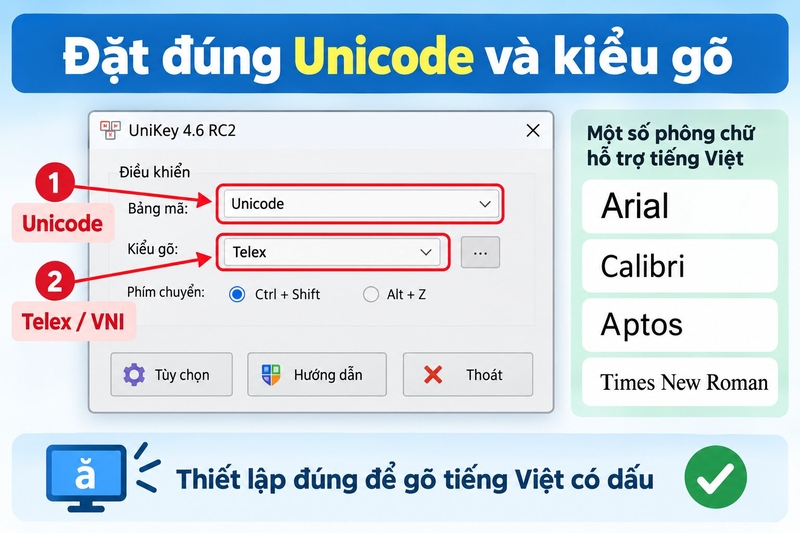 Word không gõ được tiếng Việt ảnh 5