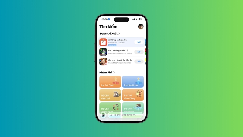 Truy cập vào App Store