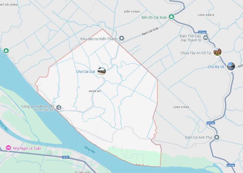 Xã Long Giang của An Giang sau sáp nhập 1