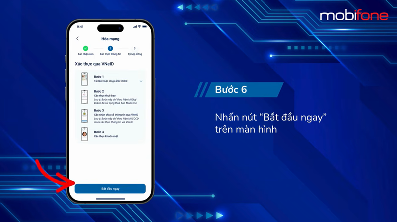 Nhấn Bắt đầu ngay