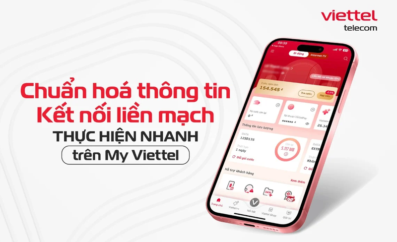 xác thực thông tin thuê bao Viettel 1