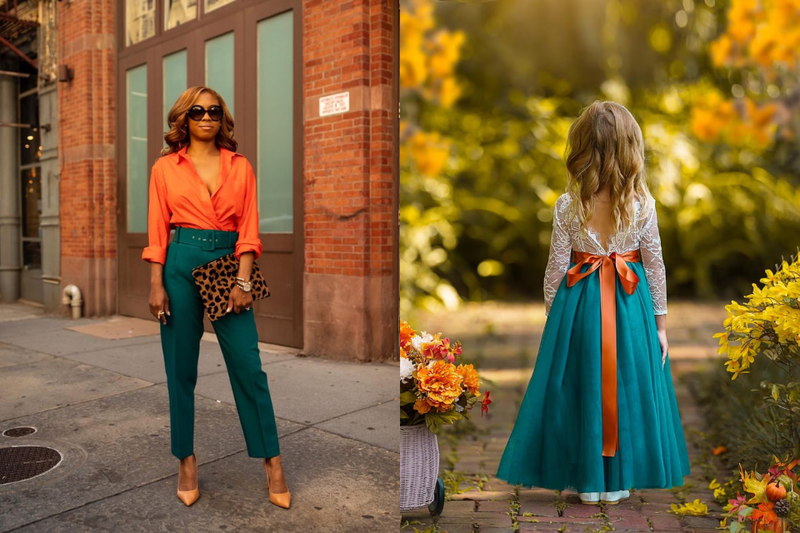 Xanh cổ vịt + cam