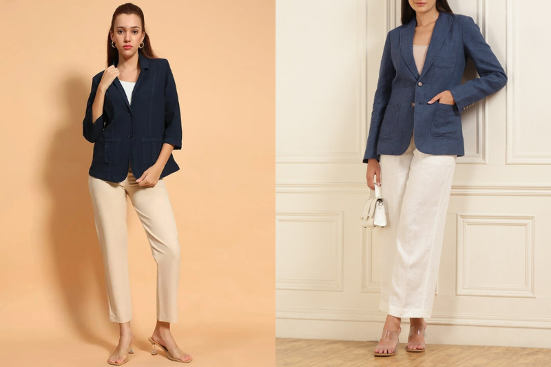 Xanh navy kết hợp với be