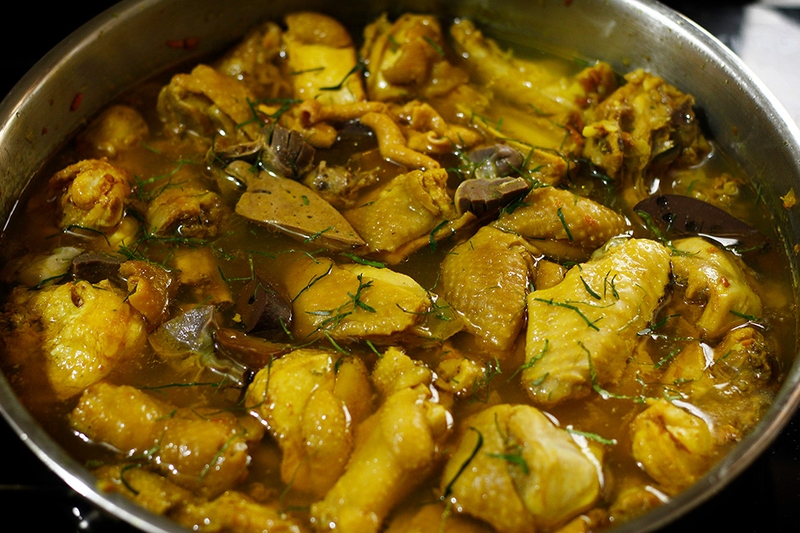 Cách làm xáo gà Thanh Chương - 02