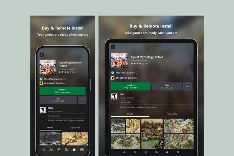 Mua và cài đặt game trên ứng dụng