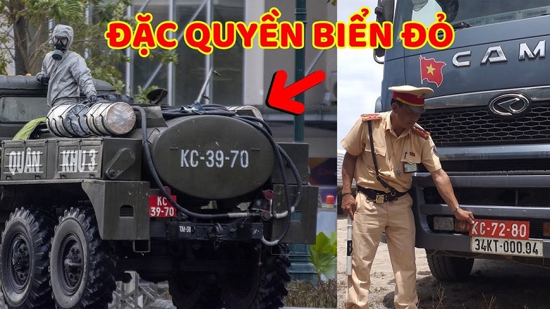 Xe biển đỏ có những đặc quyền gì khi tham gia giao thông trên đường?