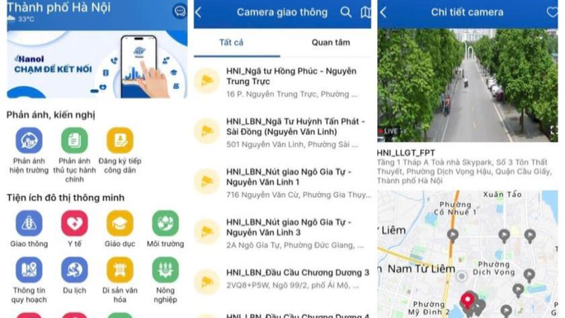 Cách xem camera giao thông tại Hà Nội qua ứng dụng iHanoi