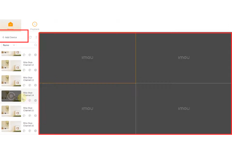 Bước 4:&nbsp; Xem trực tiếp camera trên máy tính
