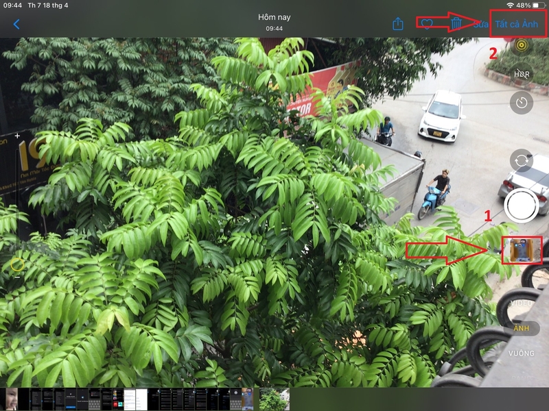 chia sẻ và in ảnh trên iPad 3