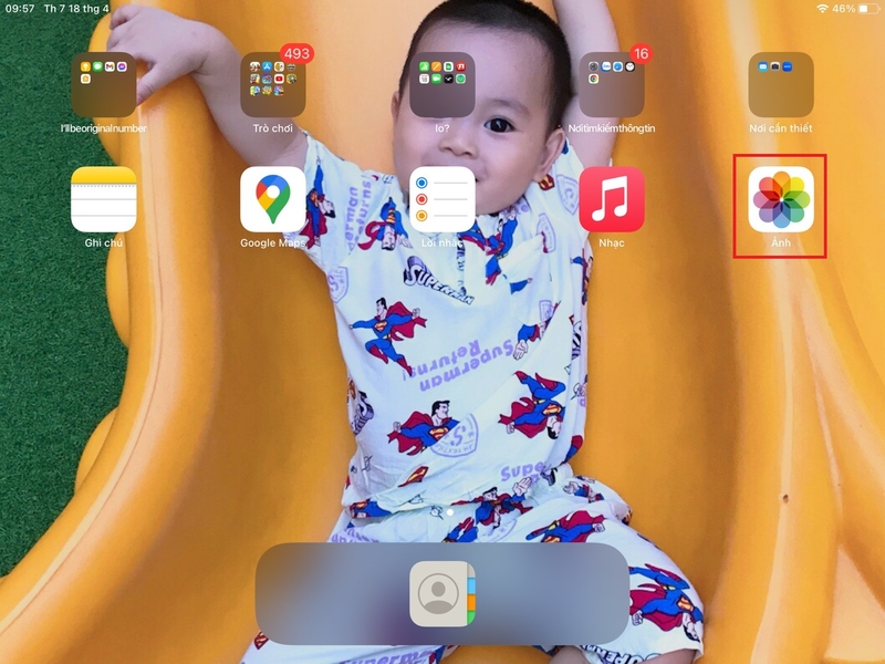 chia sẻ và in ảnh trên iPad 4