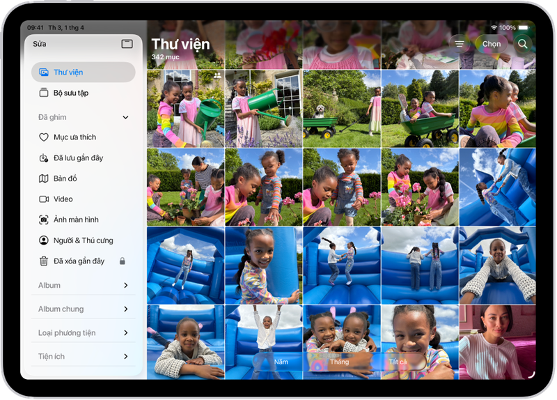 chia sẻ và in ảnh trên iPad 1