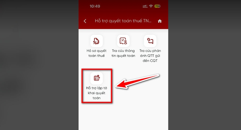 Cách xem số tiền hoàn thuế trên eTax Mobile - 03