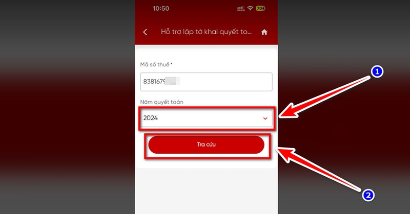 Cách xem số tiền hoàn thuế trên eTax Mobile - 02